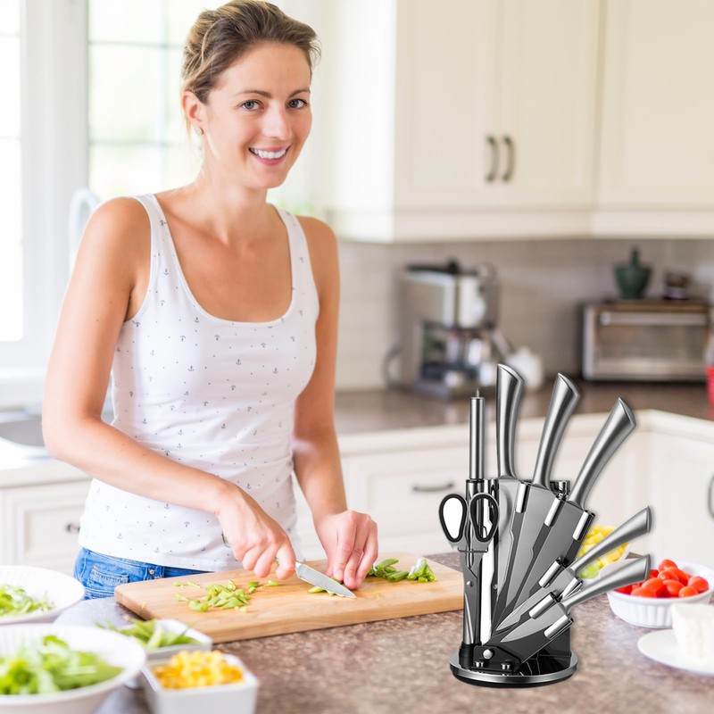 Chef's Choice 8-Piece Stainless Steel Knife Set - Kitchen Knife