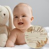 Hello World Newborn Sign Floral Baby Name Birth Announcement Sign