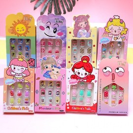 Kids' Wearable Fake Nail Stickers with Nail Glue for Influencer Decoration Free Size/12014 Kids' Vitamin A Tablets (12 tablets) 20ea