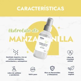 Hidrolato De Manzanilla Calmante, Descongestivo 120 Ml Todo Tipo De Piel Día/noche