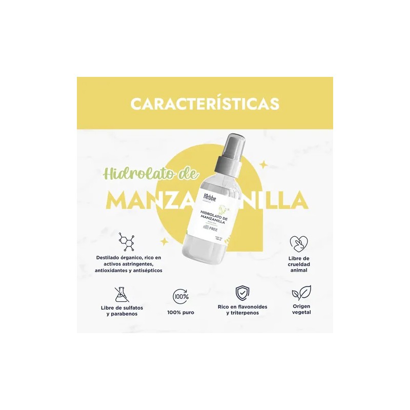 Hidrolato De Manzanilla Calmante, Descongestivo 120 Ml Todo Tipo De