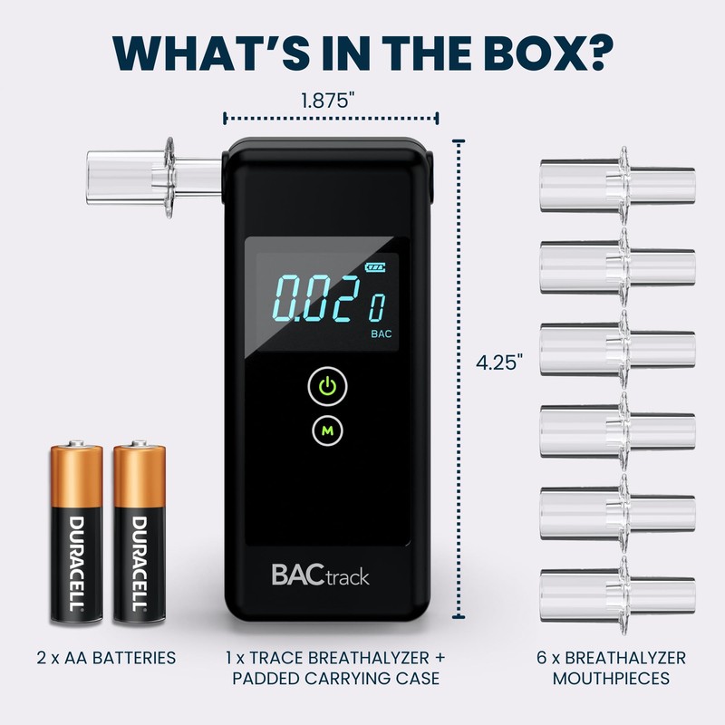 BACtrack Trace Professional Breathalyzer | DOT & NHTSA Compliant |