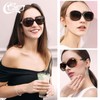CGID Trendy Oversized Sunglasses for Women Ladies Polarized Sun Glasses
