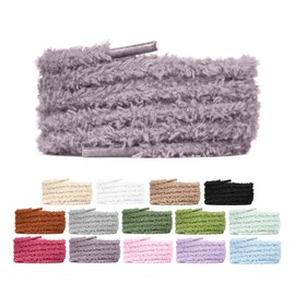 Slaace Fluffy Laces for Trainers - 7 mm Diameter - Plush Shoelaces for Casual Shoes, Boots & Trainers - Perfect for Children, Teenagers & Adults, various colours, 120
