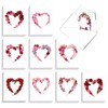 The Best Card Company - 20 Cute Kids Cards Boxed (4 x 5.12 Inch) - Assorted Blank Set (10 Designs, 2 Each) - Heart Blooms AM3180OCB-B2x10