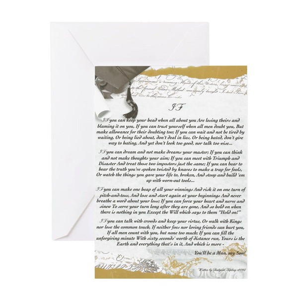 CafePress Graduation Baccalaureate IF By Rudyard Kipling Gre Folded Greeting