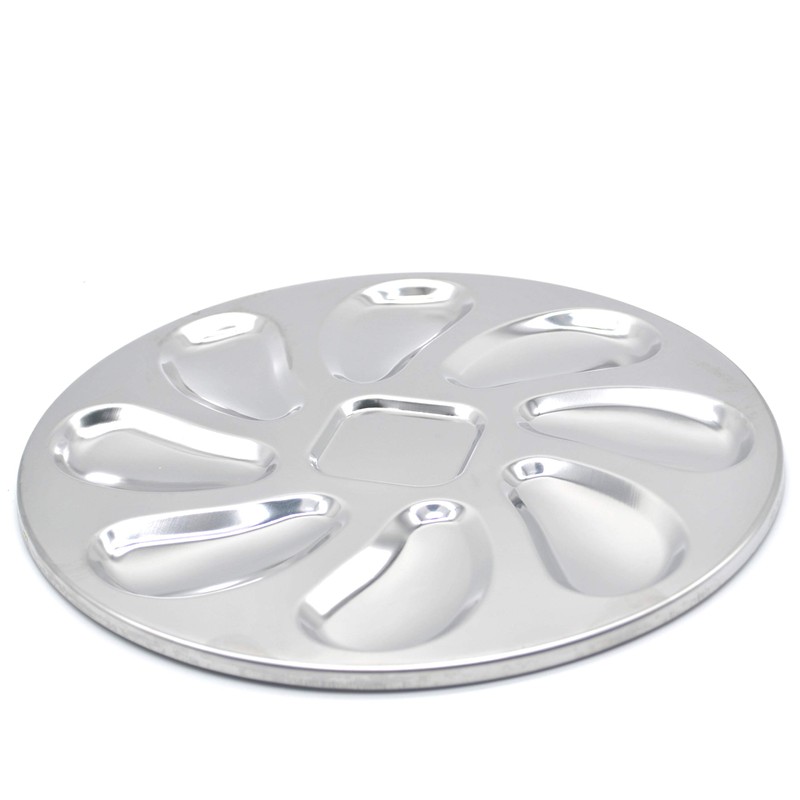 2 Pack Stainless Steel Oyster Plate for Oysters