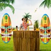 Hollowfly 2 Pcs Tiki Inflatable Surfboard Hawaiian Surfboard Inflate 5ft