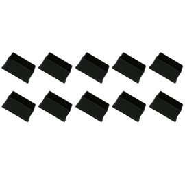METALLIXITY Chair Leg End Cover (40mm x 30mm) 12Pcs, Rectangle PVC Furniture Feet Caps Floor Protector - for Sofa Table Patio Chairs, Black