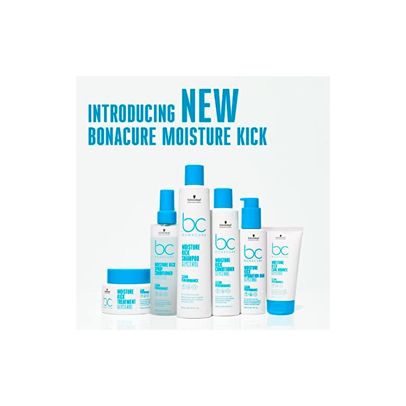 BONACURE Moisture Kick Shampoo Glicerol Vegano Sin Sal Ni Sulfatos