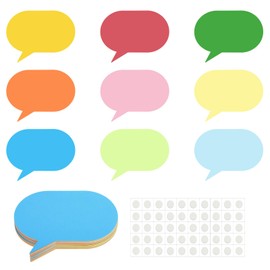 PATIKIL Speech Bubble Cutouts, 45 Pack Paper Bubble, Colorful Bubble Cutout for Classroom Decoration DIY Craft Project, Assorted Color