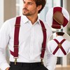 Men's X-Back Suspenders for Pants – 3.5cm Wide Adjustable Elastic