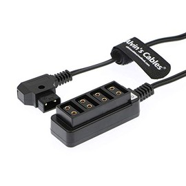 Alvin's Cables D-tap Male to 4 Port dtap Female Splitter Power Cable for ARRI RED Cameras TILTA Steadicam IDX Battery