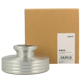 _blank #023 Stabiliser for Record Players, Support Surface and Grip Insert Made of Carbon Fibre, Plate Weight PST335, Aluminium, Carbon, 335 g Support Weight (Silver)