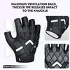 Vgo... NGG X1 1 Pair Seamless Half Finger Mechanic Gloves
