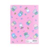 Sunstar Stationery 772974 Cheerful Cham Clear File, A5, 3P, Retro,