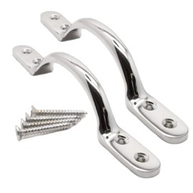 SISI UK Chrome 5 Inch Pull Handle 127mm Chrome Bow Handle for Furniture or Sash Window Frames Cabinet Drawer Cupboard Knobs Pack of 2.