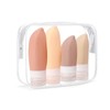 paspring 18 Pcs Travel Bottles for Toiletries, Leak Proof Silicone