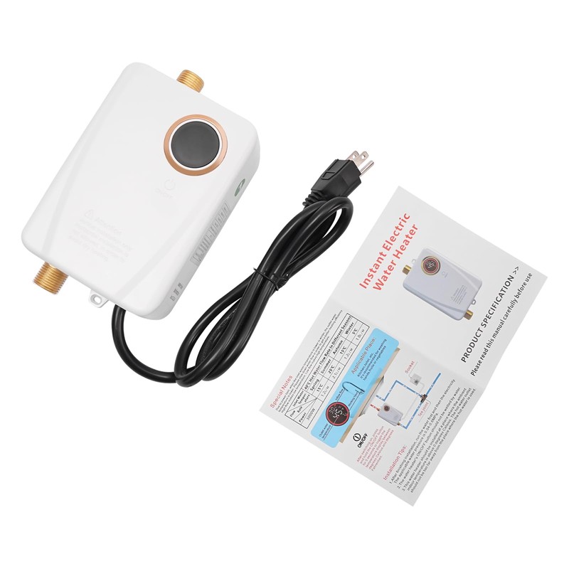 3KW Electric Tankless Water Heater, 110V Electric Water Heater with