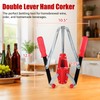 Hgkeke Double Lever Wine Corker, Effortless Metall Corker for Wine