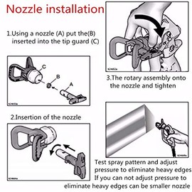 Reversible Airless Spray Tips for Airless Paint Sprayer (313)