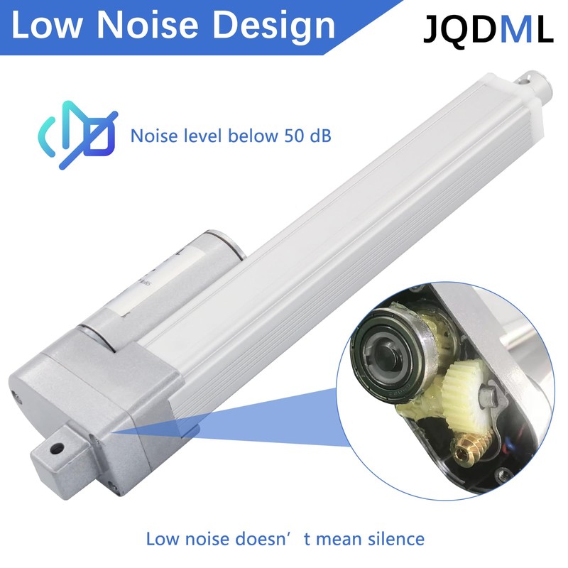 JQDML 22 Inch Stroke 12V Linear Actuator 300N/66lbs Speed 1.77"/sec