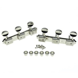 KAISH Nickel 3 per side 3x3 on a Plate Vintage Guitar Tuning Keys Tuners