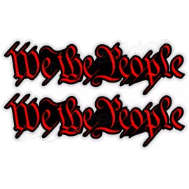 Unbranded/Generic We The People Patriotic USA Hard Hat Stickers Patriotic Motorcycle Helmet Decals
