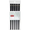HuaLan Fiberglass Reusable Chopsticks Set Dishwasher-Safe Household/Restaurant Chopsticks 5 Pairs