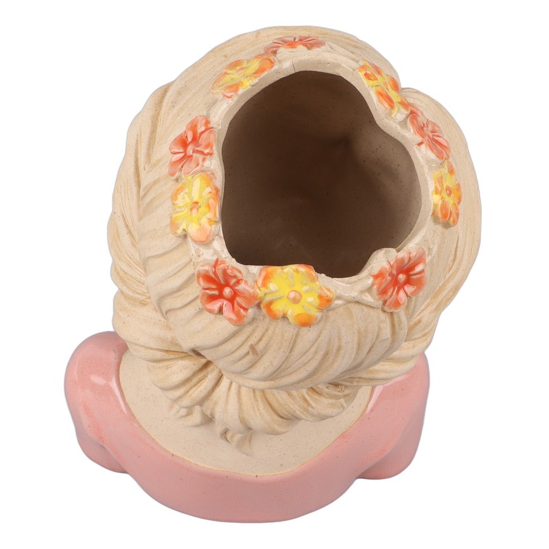 Modern Ceramic Face Vases Decorative Modern Style Shy Girl Flower