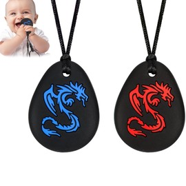 2 Stück Kaukette Für Kinder,Sensory Kauen Halskette,Am besten für Kinder oder Erwachsene,Sensorische Kaukette Für Kinder Adhs,Kaukette Ideal Für Die Gerne Autismus