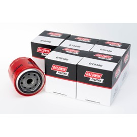 Baldwin BT8486 Spin-on Transmission Filter, Heavy Duty 23 Micron, Replaces 923-3014, WIX 51410, Fleetguard HF6096, and PF2049 (Pack of 6)