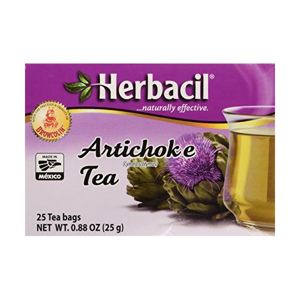 Herbacil Artichoke Tea Te De Alcachofa 25 Bags