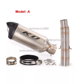 Unbranded For Honda CBR300R CB300F Slip on Mid Exhaust Pipe Muffler Tail Escape Steel