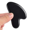 Mndrlin Natural Black Obsidian Crystal Jade Gua Sha Scraping Facial