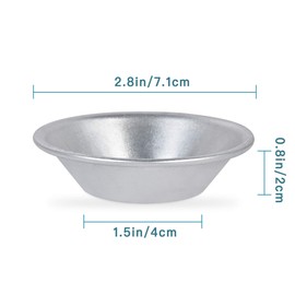 Paquete de 25 moldes para tartas de huevo, moldes para postres de tartas, moldes para postres pequeños, moldes para hornear magdalenas, magdalenas, pasteles, galletas, molde para hornear