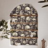 COKCOKR Skull Peel and Stick Wallpaper,17.71" x 118.1"Thicken Vintage Skull