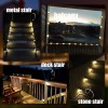 SOLPEX Solar Powered Deck Lights 16 Warm White LED Lights