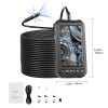 5\" Screen 1080P Endoscope Camera Triple Lens Borescope with 49.2FT