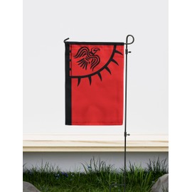 Red Viking Raven Garden Flag | Double Sided Unique Design Print | Made in EU (12“ x 18“ / 30x45cm)