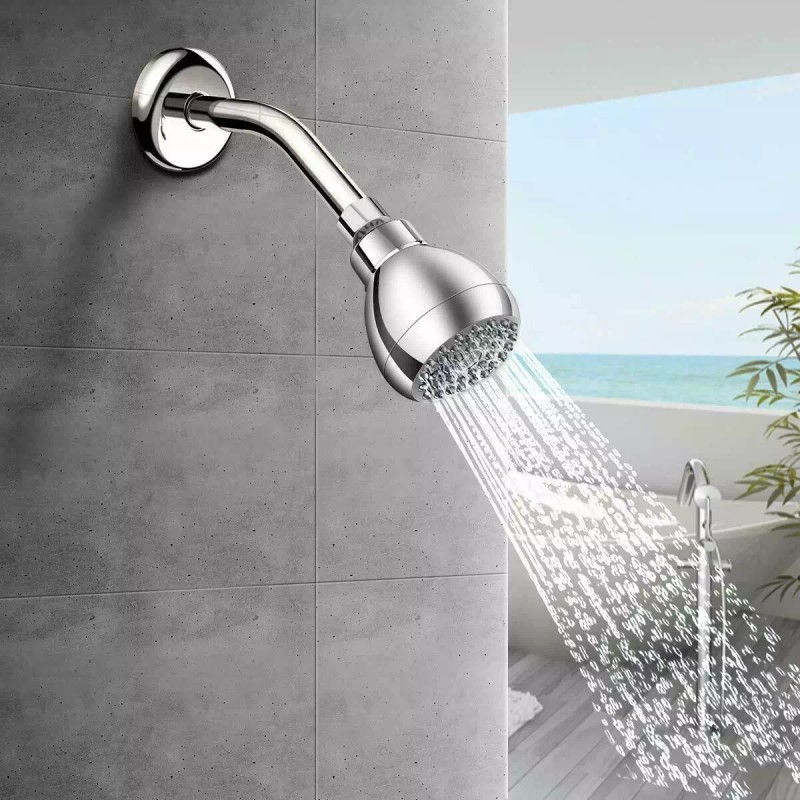 YVZUL High Pressure Shower Head3 Inch Anti-clog Anti-leak Fixed Chrome