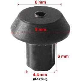 Rubber Grate Feet Kit for Bosch/Thermador 413552 - Stove Range Grates-16 Pack - New