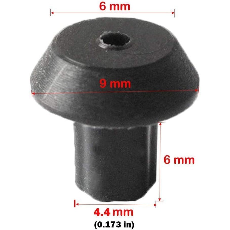 Rubber Grate Feet Kit for Bosch/Thermador 413552 - Stove Range