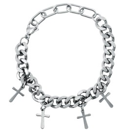Armband mit Kreuz, Armbänder Für Herren Armband Männer Edelstahl Armband Herren, Toller Schmuck insbesondere als Geschenk zur Kommunion für Herren Mädchen