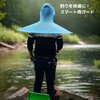 AZ-FRONT Over Head Lightweight Fishing Umbrella Ambidextrous Foldable Transparent Rain