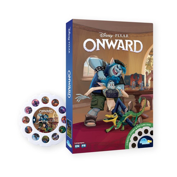 Moonlite Storytime Onward Storybook Reel, A Magical Way to Read Together, Digital Story for Projector, Fun Sound Effects, Learning Gifts for Kids Ages 1 Year and Up