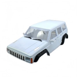 1/10 RC Crawler Hard Body Shell Kit - 313mm Wheelbase Cherokee Body for Axial SCX10, SCX10 II 90046, 90047 & TRX4 Kits (White)