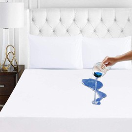 Waterproof Mattress Protector 100x200cm Hypoallergenic, Highly Breathable, Anti-Retrecissement, Hypoallergenic Cover Sheet, New Generation: Protection against Mite and Bacteria-Warranty 15 Years