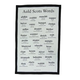 Glen Appin of Scotland Auld Scots Words Cotton Tea Towel TT0804