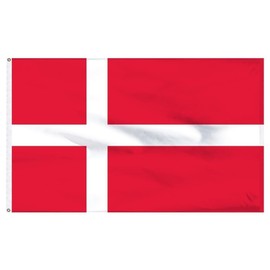 Danish National Flag 3x5 ft Country Denmark Dansk Copenhagen Scandinavian Banner